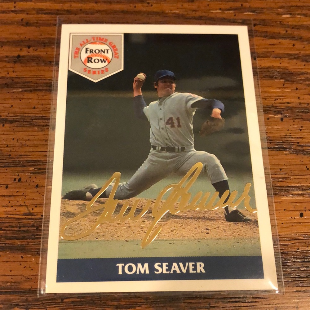 1992 Front Row Tom Seaver Facsimile Gold Foil Signature Limited Edition